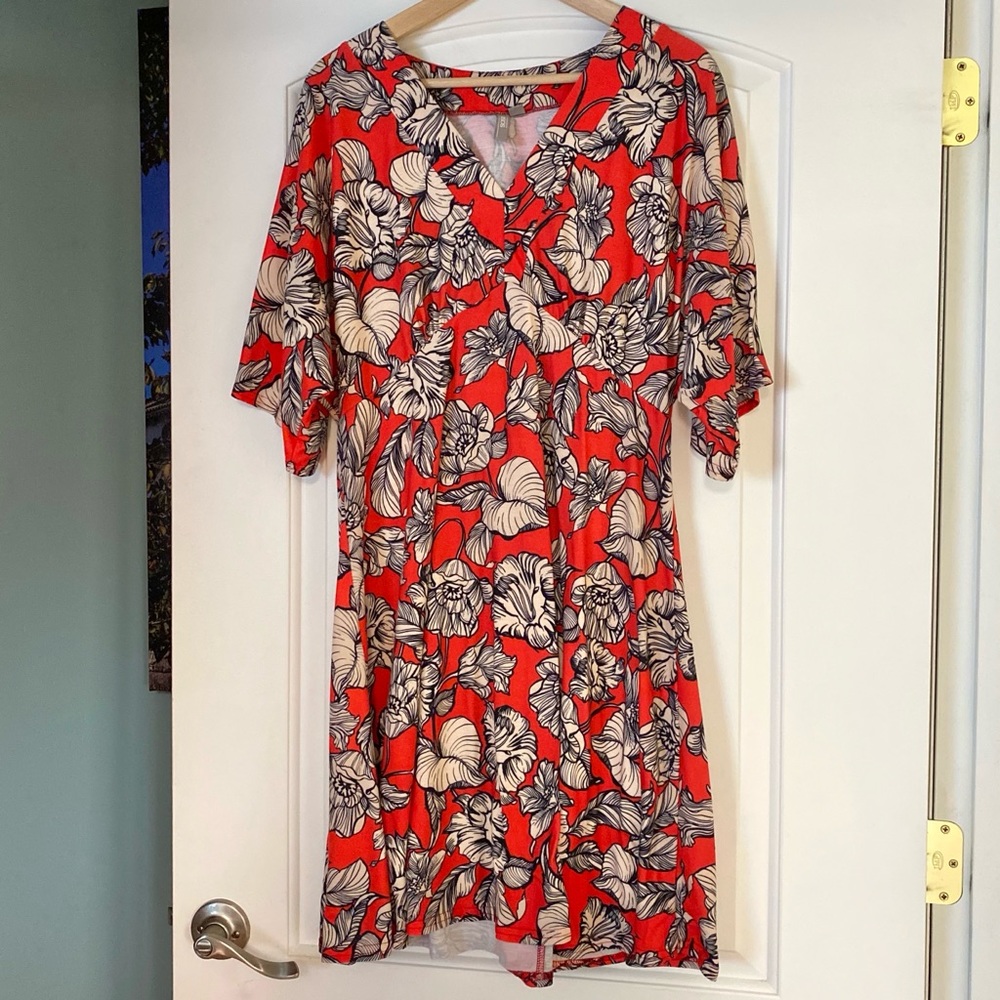 ASOS Kimono Sleeve V-Neck Midi Summer Dress